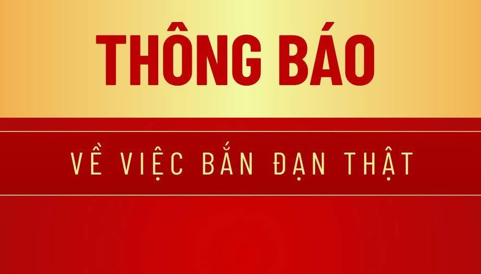 THÔNG BÁO VỀ VIỆC TỔ CHỨC BẮN ĐẠN THẬT